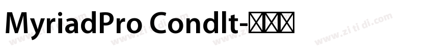 MyriadPro Condlt字体转换